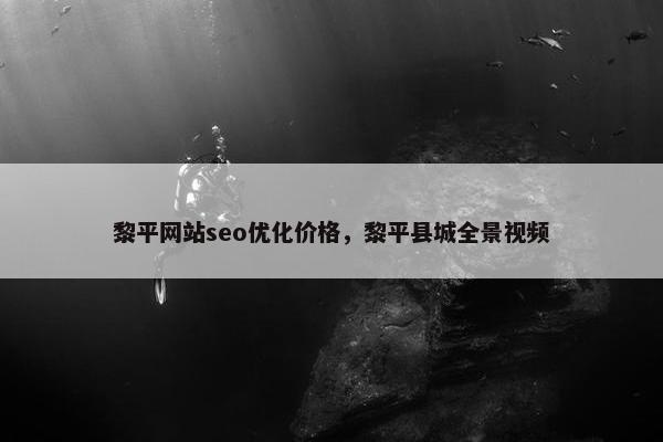 黎平网站seo优化价格，黎平县城全景视频-第1张图片-冷动云