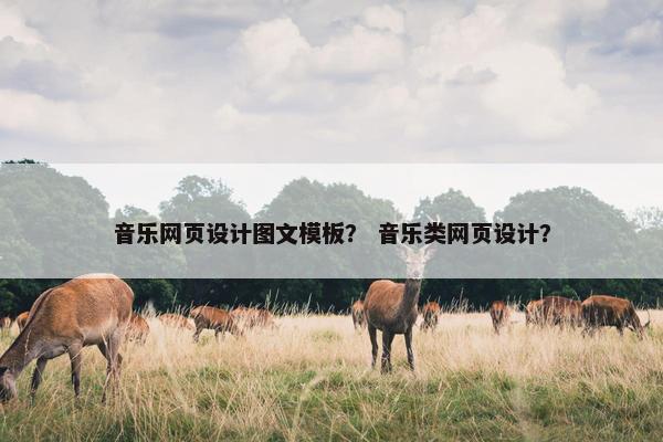 音乐网页设计图文模板？ 音乐类网页设计？-第1张图片-冷动云