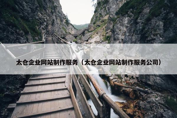 太仓企业网站制作服务（太仓企业网站制作服务公司）-第1张图片-冷动云