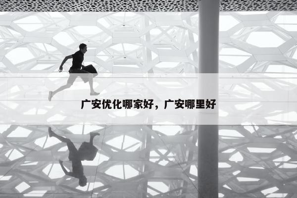 广安优化哪家好，广安哪里好-第1张图片-冷动云