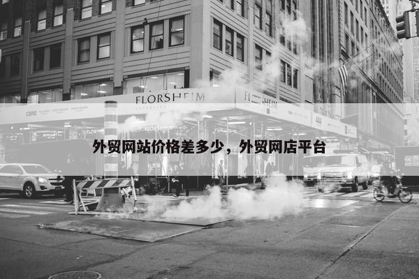 外贸网站价格差多少，外贸网店平台-第1张图片-冷动云