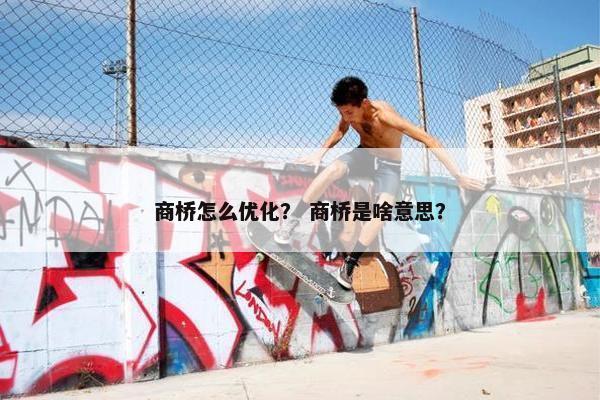 商桥怎么优化？ 商桥是啥意思？-第1张图片-冷动云
