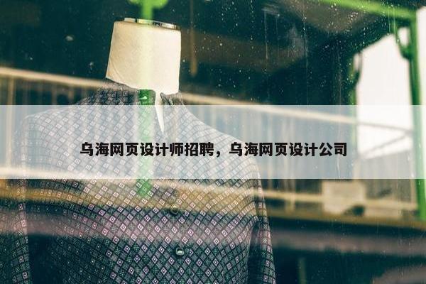 乌海网页设计师招聘，乌海网页设计公司-第1张图片-冷动云