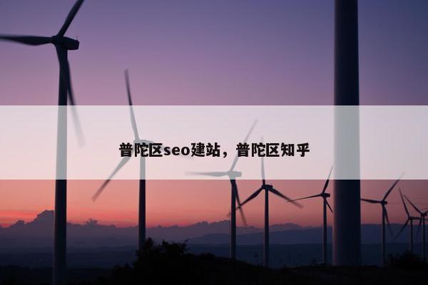 普陀区seo建站，普陀区知乎-第1张图片-冷动云