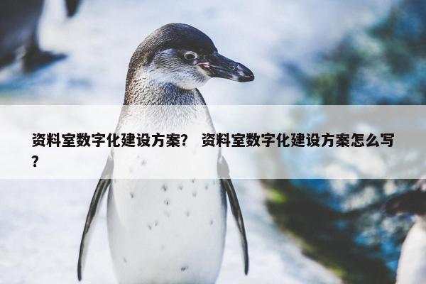 资料室数字化建设方案？ 资料室数字化建设方案怎么写？-第1张图片-冷动云