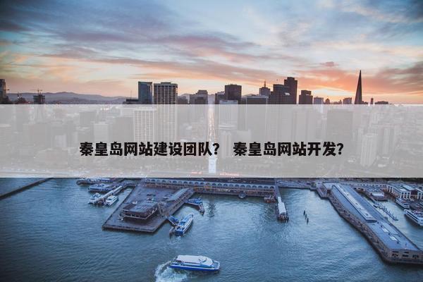 秦皇岛网站建设团队？ 秦皇岛网站开发？-第1张图片-冷动云