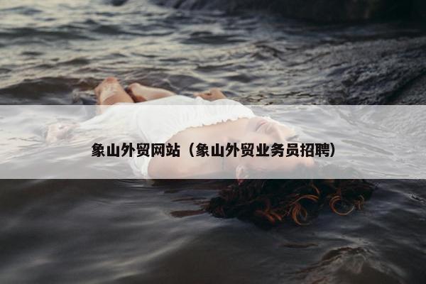 象山外贸网站（象山外贸业务员招聘）-第1张图片-冷动云