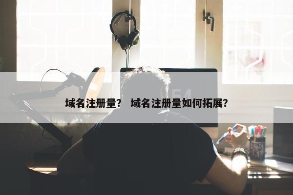 域名注册量？ 域名注册量如何拓展？-第1张图片-冷动云
