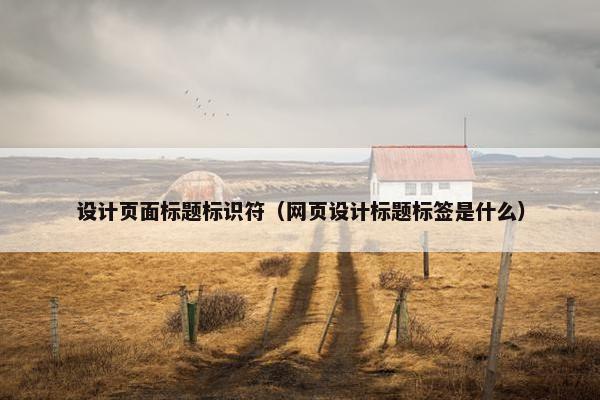 设计页面标题标识符（网页设计标题标签是什么）-第1张图片-冷动云