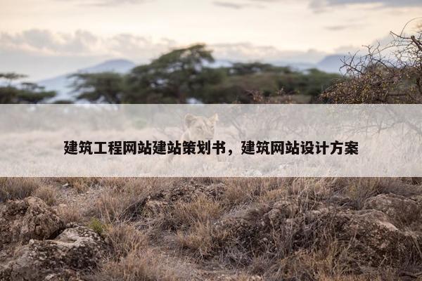 建筑工程网站建站策划书，建筑网站设计方案-第1张图片-冷动云
