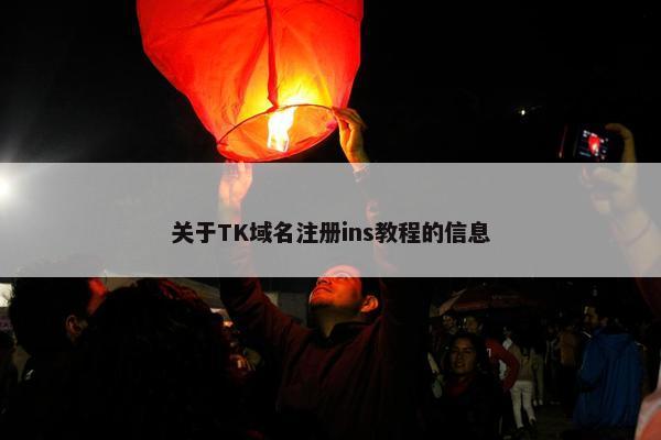 关于TK域名注册ins教程的信息-第1张图片-冷动云