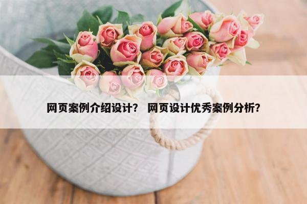 网页案例介绍设计？ 网页设计优秀案例分析？-第1张图片-冷动云