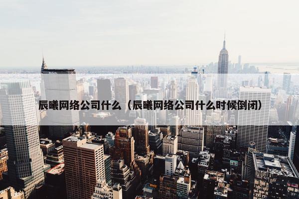 辰曦网络公司什么（辰曦网络公司什么时候倒闭）-第1张图片-冷动云