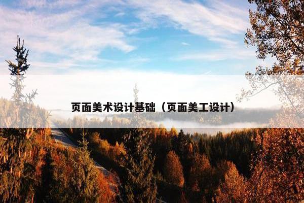 页面美术设计基础（页面美工设计）-第1张图片-冷动云