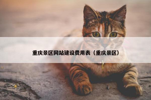 重庆景区网站建设费用表（重庆景区）-第1张图片-冷动云