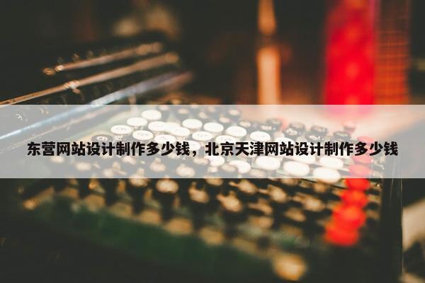 东营网站设计制作多少钱，北京天津网站设计制作多少钱-第1张图片-冷动云