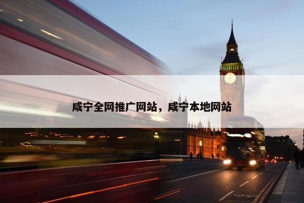 咸宁全网推广网站，咸宁本地网站-第1张图片-冷动云