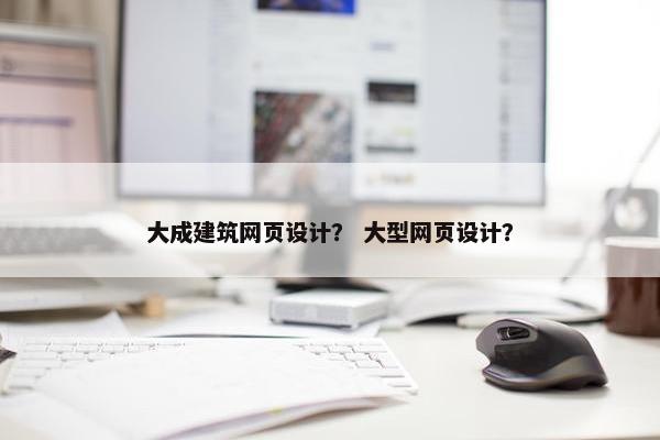 大成建筑网页设计？ 大型网页设计？-第1张图片-冷动云