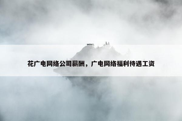 花广电网络公司薪酬，广电网络福利待遇工资-第1张图片-冷动云