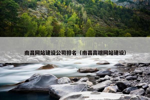 南昌网站建设公司排名（南昌高端网站建设）-第1张图片-冷动云
