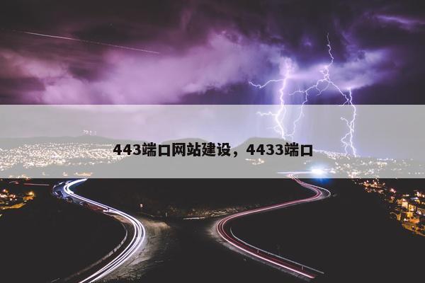 443端口网站建设，4433端口-第1张图片-冷动云