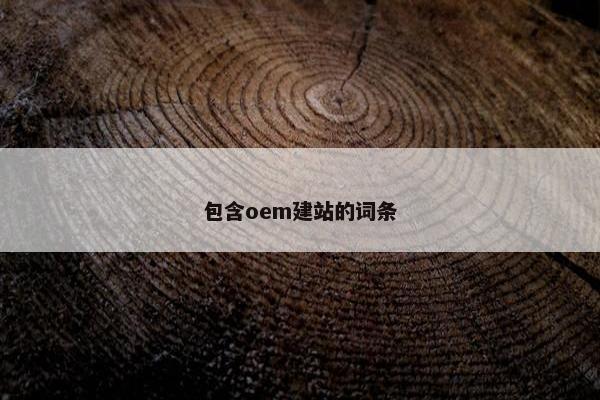 包含oem建站的词条-第1张图片-冷动云