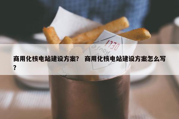 商用化核电站建设方案？ 商用化核电站建设方案怎么写？-第1张图片-冷动云