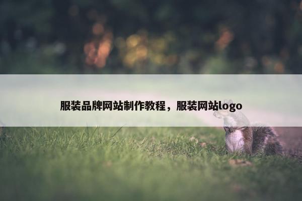 服装品牌网站制作教程，服装网站logo-第1张图片-冷动云
