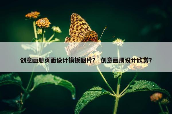 创意画册页面设计模板图片？ 创意画册设计欣赏？-第1张图片-冷动云