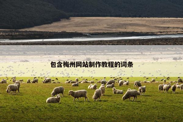 包含梅州网站制作教程的词条-第1张图片-冷动云