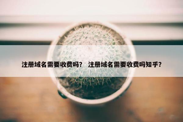 注册域名需要收费吗？ 注册域名需要收费吗知乎？-第1张图片-冷动云