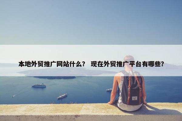 本地外贸推广网站什么？ 现在外贸推广平台有哪些？-第1张图片-冷动云