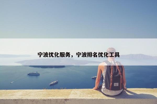 宁波优化服务，宁波排名优化工具-第1张图片-冷动云