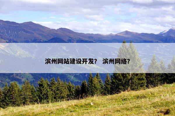 滨州网站建设开发？ 滨州网络？-第1张图片-冷动云