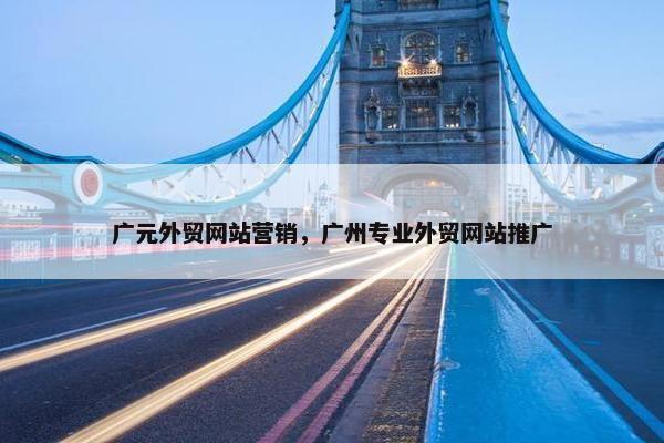广元外贸网站营销，广州专业外贸网站推广-第1张图片-冷动云