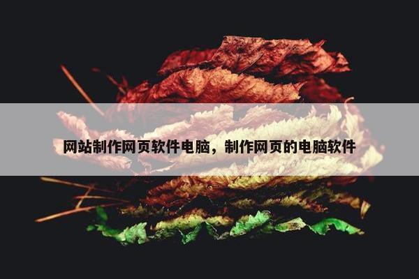 网站制作网页软件电脑，制作网页的电脑软件-第1张图片-冷动云