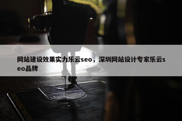 网站建设效果实力乐云seo，深圳网站设计专家乐云seo品牌-第1张图片-冷动云