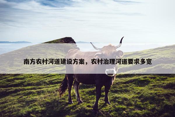 南方农村河道建设方案，农村治理河道要求多宽-第1张图片-冷动云