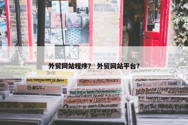 外贸网站程序？ 外贸网站平台？-第1张图片-冷动云