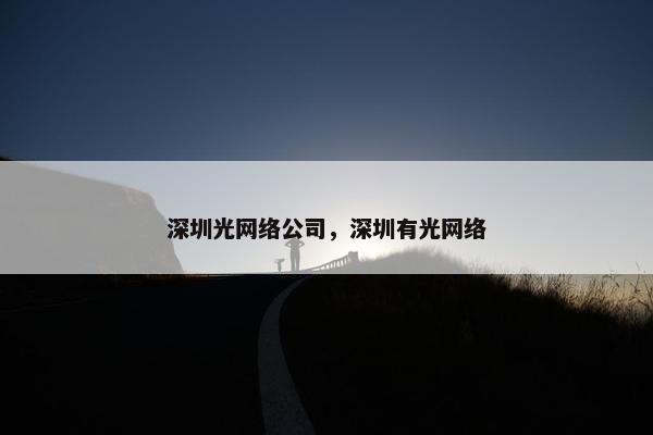深圳光网络公司，深圳有光网络-第1张图片-冷动云
