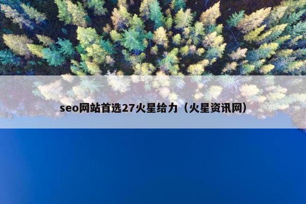 seo网站首选27火星给力（火星资讯网）-第1张图片-冷动云