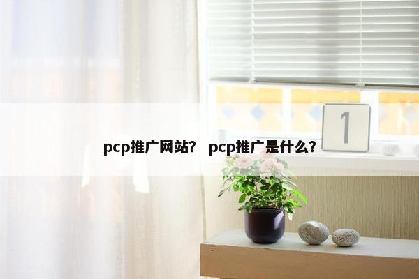pcp推广网站？ pcp推广是什么？-第1张图片-冷动云