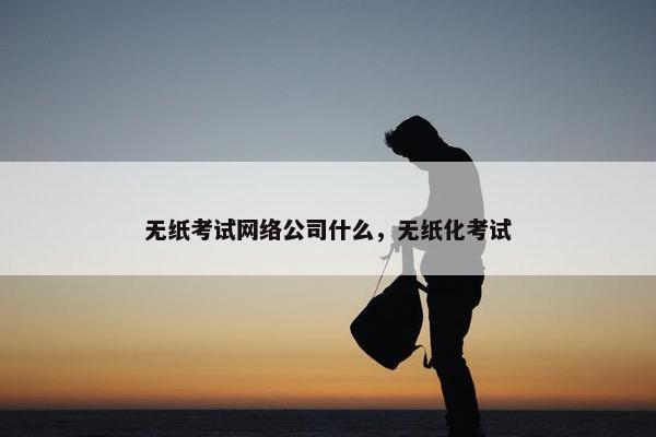 无纸考试网络公司什么，无纸化考试-第1张图片-冷动云