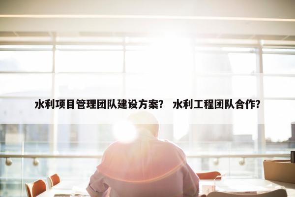 水利项目管理团队建设方案？ 水利工程团队合作？-第1张图片-冷动云