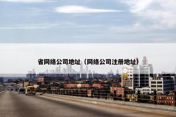 省网络公司地址（网络公司注册地址）-第1张图片-冷动云