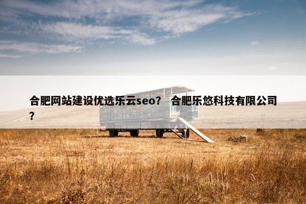 合肥网站建设优选乐云seo？ 合肥乐悠科技有限公司？-第1张图片-冷动云