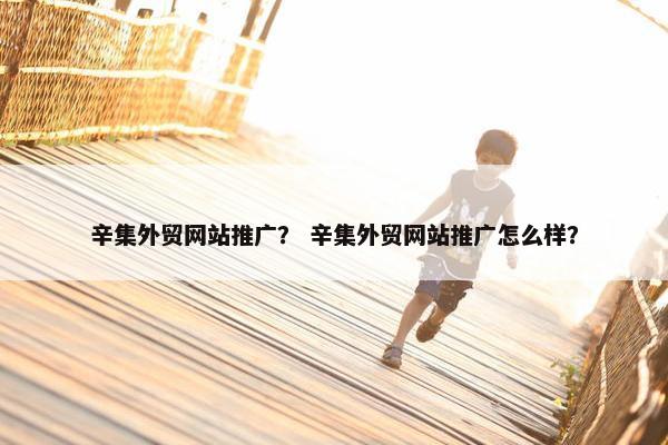 辛集外贸网站推广？ 辛集外贸网站推广怎么样？-第1张图片-冷动云