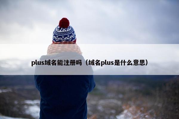 plus域名能注册吗（域名plus是什么意思）-第1张图片-冷动云
