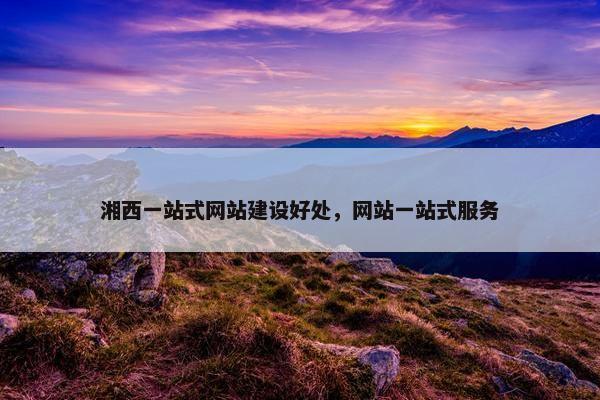 湘西一站式网站建设好处，网站一站式服务-第1张图片-冷动云