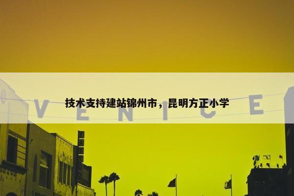 技术支持建站锦州市，昆明方正小学-第1张图片-冷动云